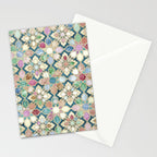 Muted Moroccan Mosaic Tiles Stationery Card Gallery Image 2