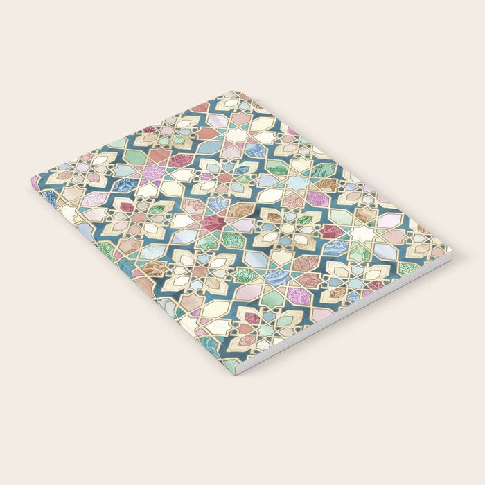 Muted Moroccan Mosaic Tiles Notebook Gallery Image 2