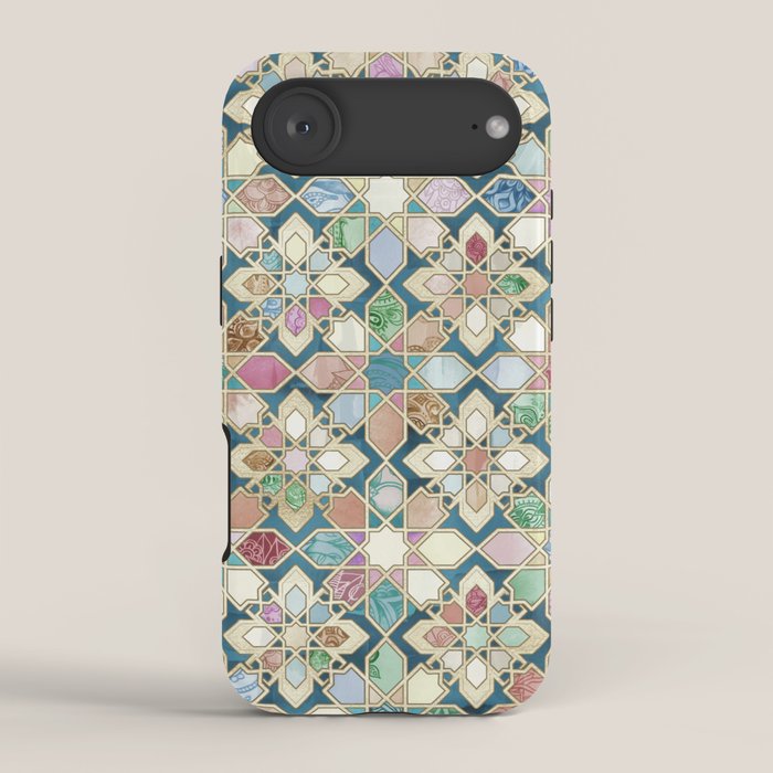 Muted Moroccan Mosaic Tiles iPhone Case Gallery Image 2