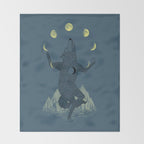 Moon Juggler Throw Blanket Gallery Image 2
