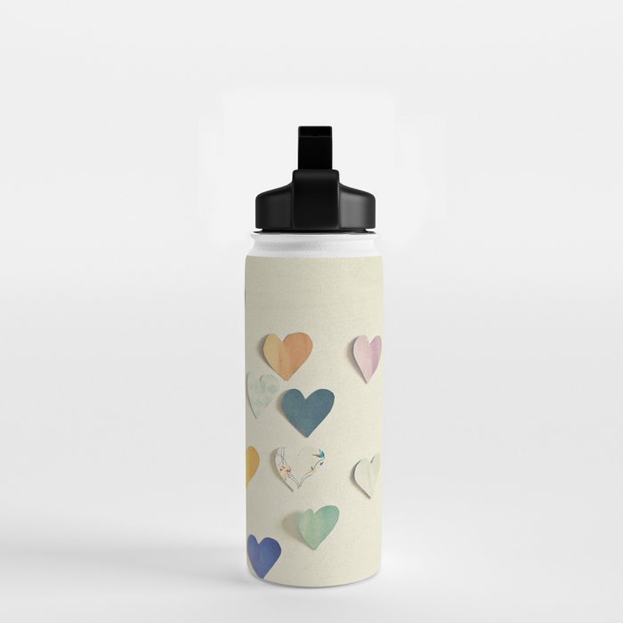 Paper Hearts Water Bottle Gallery Image 2