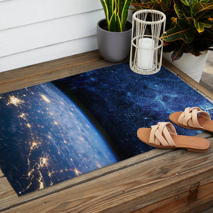 Earth and Galaxy Outdoor Rug Gallery Image 2