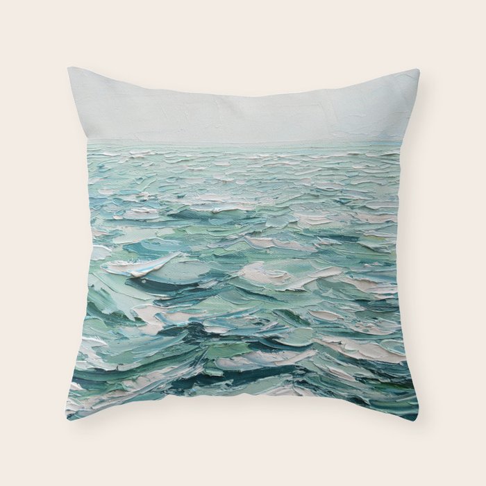 Minty Seas Throw Pillow Gallery Image 6