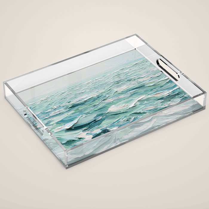 Minty Seas Acrylic Tray Gallery Image 1