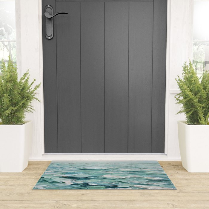 Minty Seas Welcome Mat Gallery Image 3