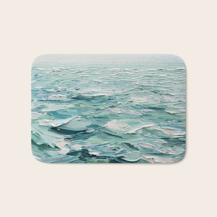 Minty Seas Bath Mat Gallery Image 1
