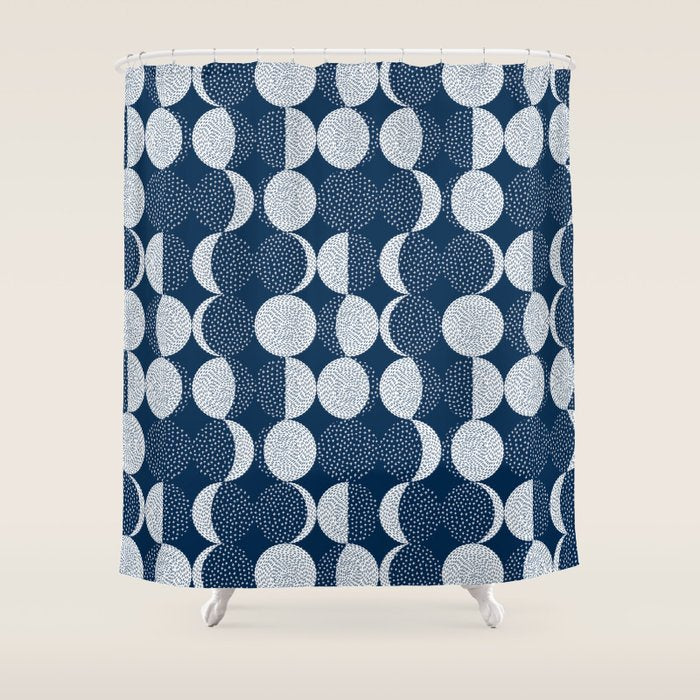 Moon Phases Shower Curtain Gallery Image 1