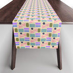 Mid-century Geometric Color Fun Table Runner Gallery Image 1