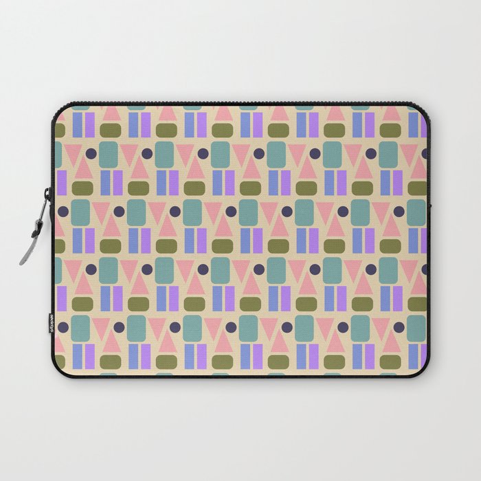 Mid-century Geometric Color Fun Laptop Sleeve Gallery Image 1