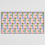 Mid-century Geometric Color Fun Desk Mat Gallery Image 3