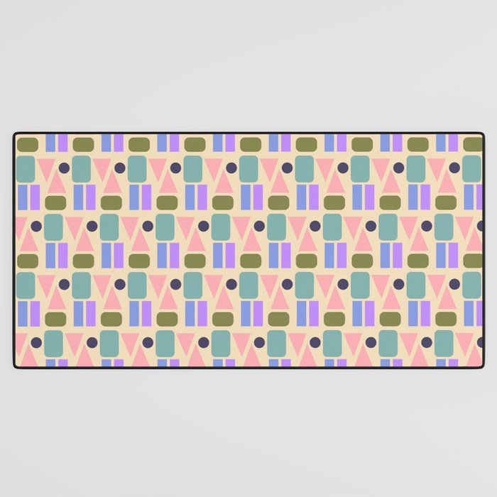 Mid-century Geometric Color Fun Desk Mat Gallery Image 3