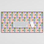 Mid-century Geometric Color Fun Desk Mat Gallery Image 1