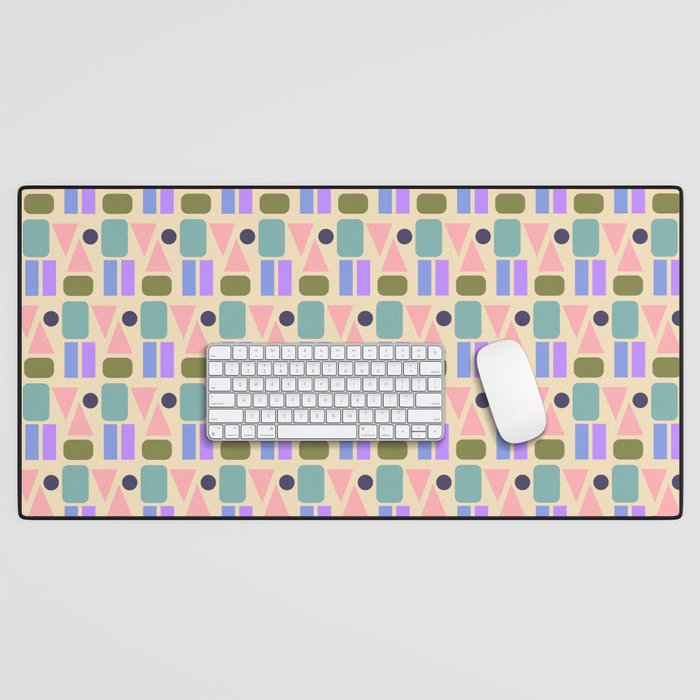 Mid-century Geometric Color Fun Desk Mat Gallery Image 1