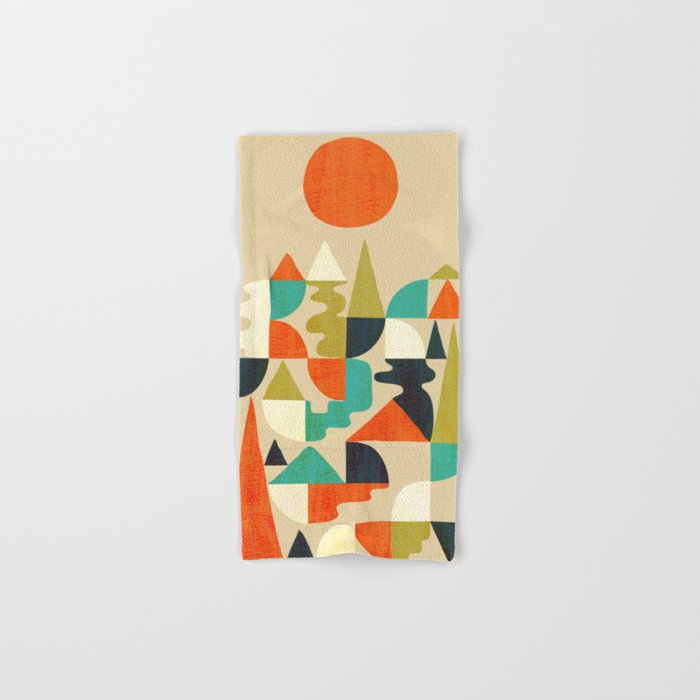 Mountains Hills and Rivers Bath Towel Gallery Image 1