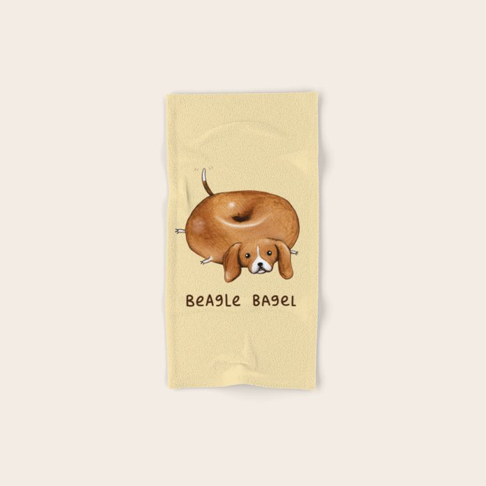 Beagle Bagel Bath Towel Gallery Image 1