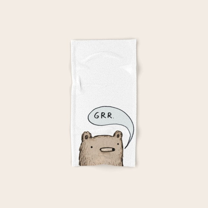Growling Bear Bath Towel Gallery Image 1