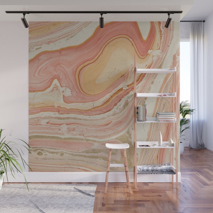 Marbled paper Wall Mural Gallery Image 1