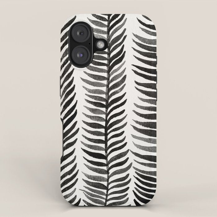 Black Seaweed iPhone Case Gallery Image 1