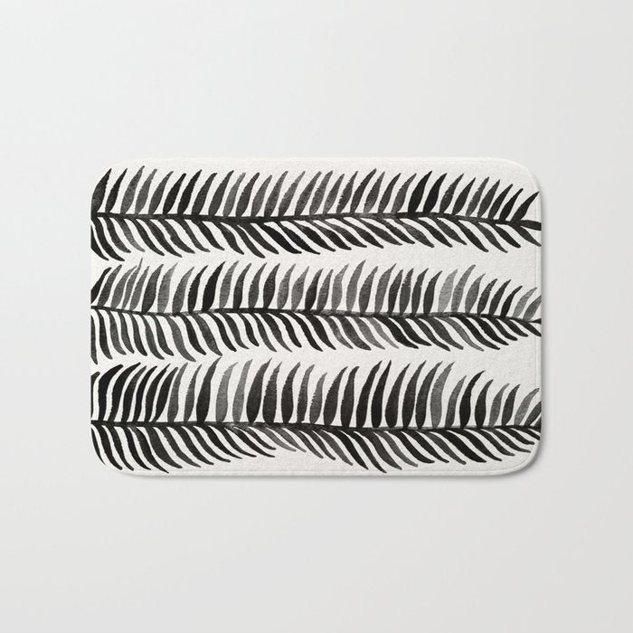 Black Seaweed Bath Mat Gallery Image 1