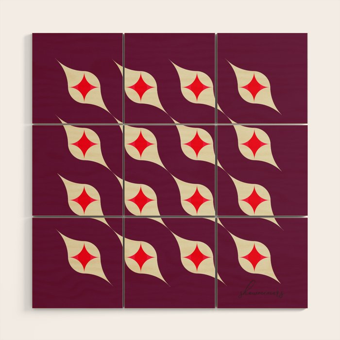 contemporary pattern no2 Wood Wall Art Gallery Image 1