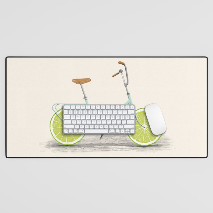 Acid (Blue) Desk Mat Gallery Image 1