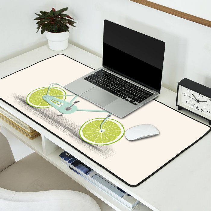 Acid (Blue) Desk Mat Gallery Image 2