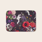 Flowers and Astronauts - Space Bath Mat Gallery Image 1