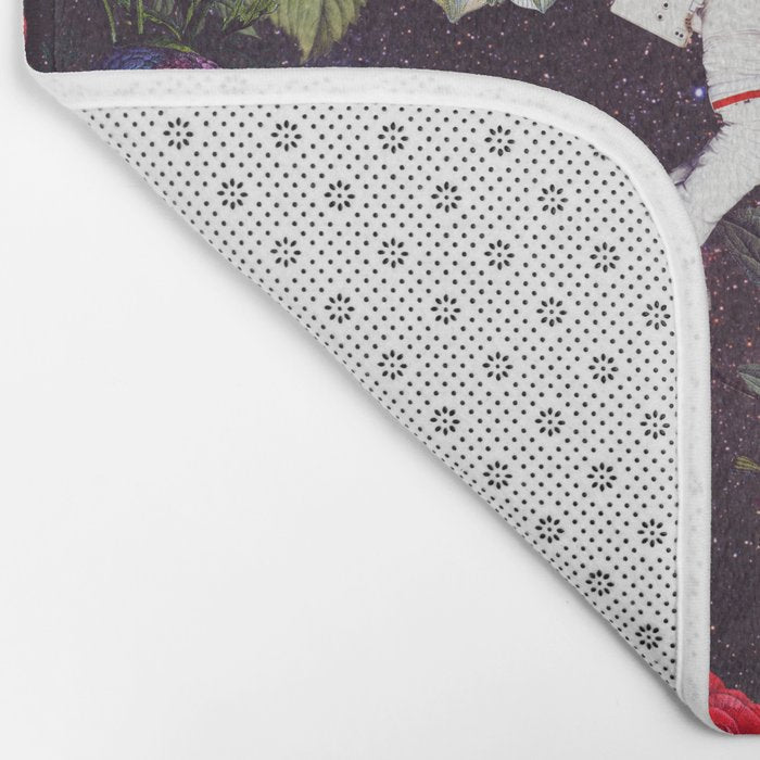 Flowers and Astronauts - Space Bath Mat Gallery Image 2