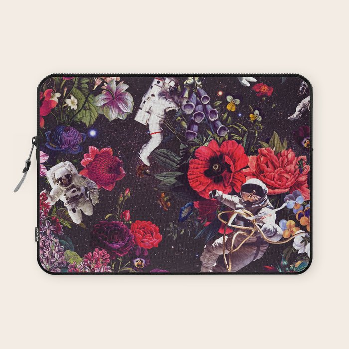 Flowers and Astronauts - Space Laptop Sleeve Gallery Image 1