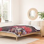 Flowers and Astronauts - Space Duvet Cover Gallery Image 2