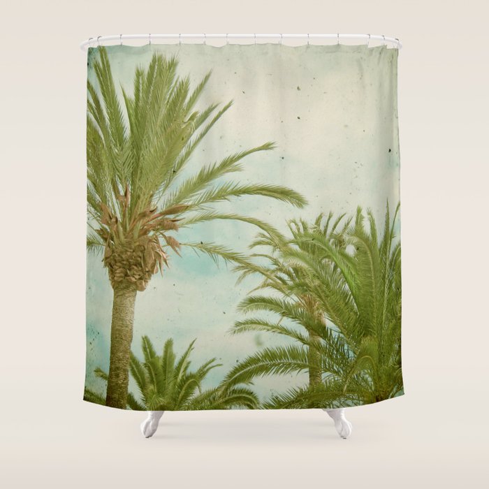 Palm Trees Shower Curtain Gallery Image 1