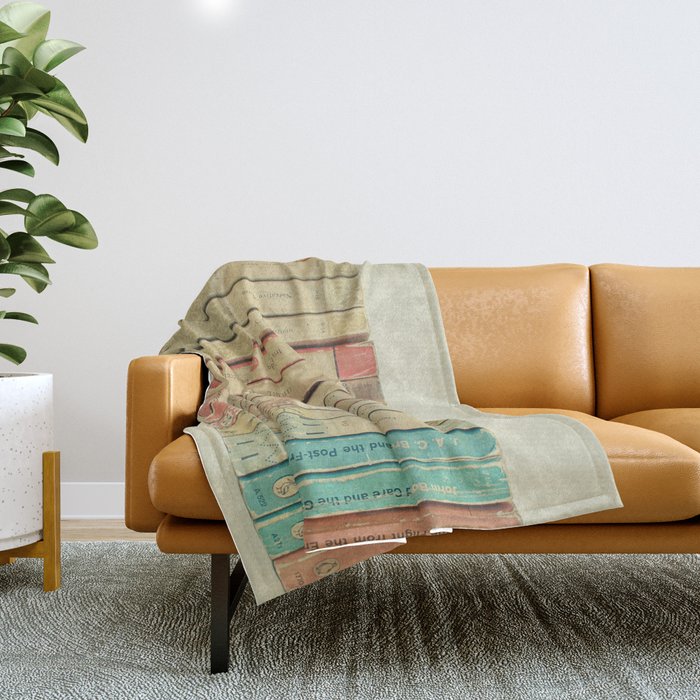 Books Throw Blanket Gallery Image 1