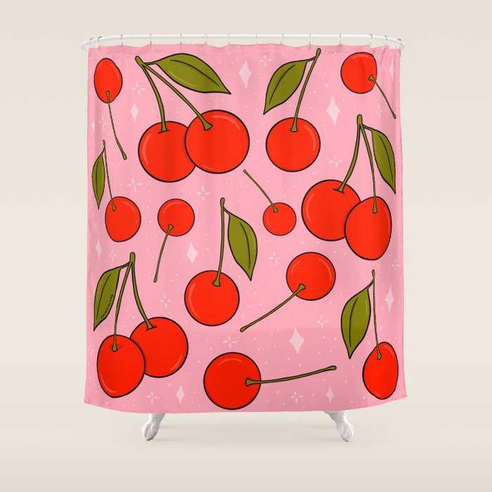 Cherries on Top Shower Curtain Gallery Image 1