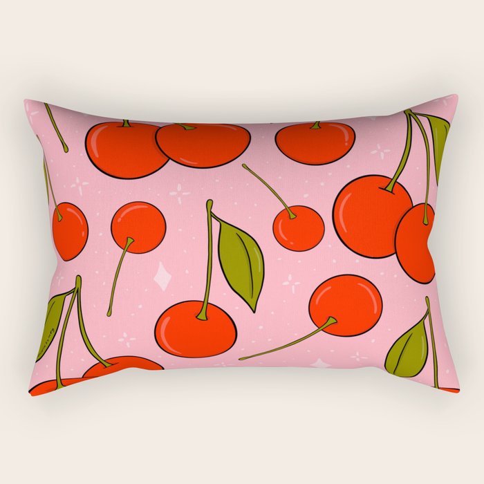 Cherries on Top Rectangular Pillow Gallery Image 2