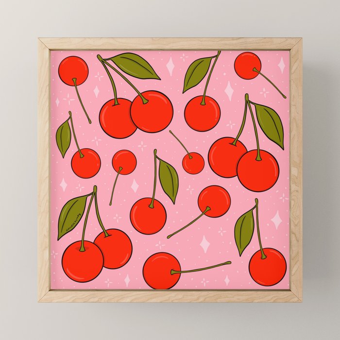 Cherries on Top Mini Art Print Gallery Image 1