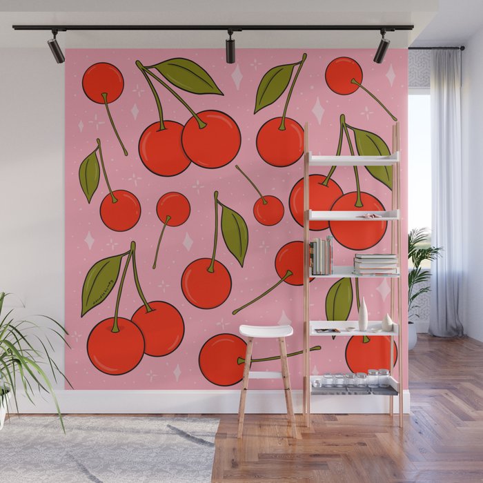 Cherries on Top Wall Mural Gallery Image 1