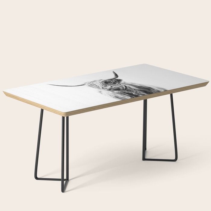 portrait of a highland cow Coffee Table Gallery Image 1