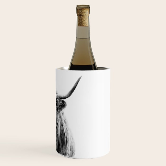 portrait of a highland cow Wine Chiller Gallery Image 3