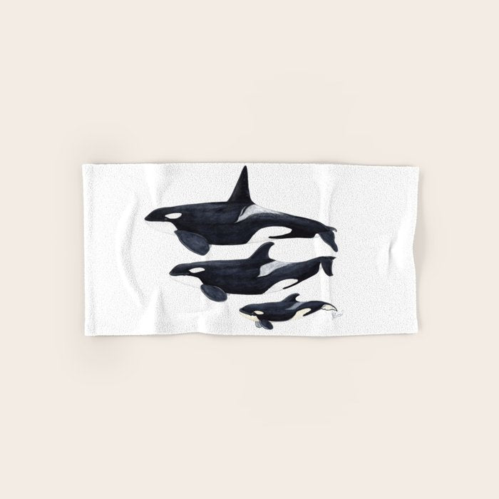Orca (Orcinus orca) Bath Towel Gallery Image 1