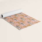 Paisley Tiger - soft pink & gold Yoga Mat Gallery Image 2