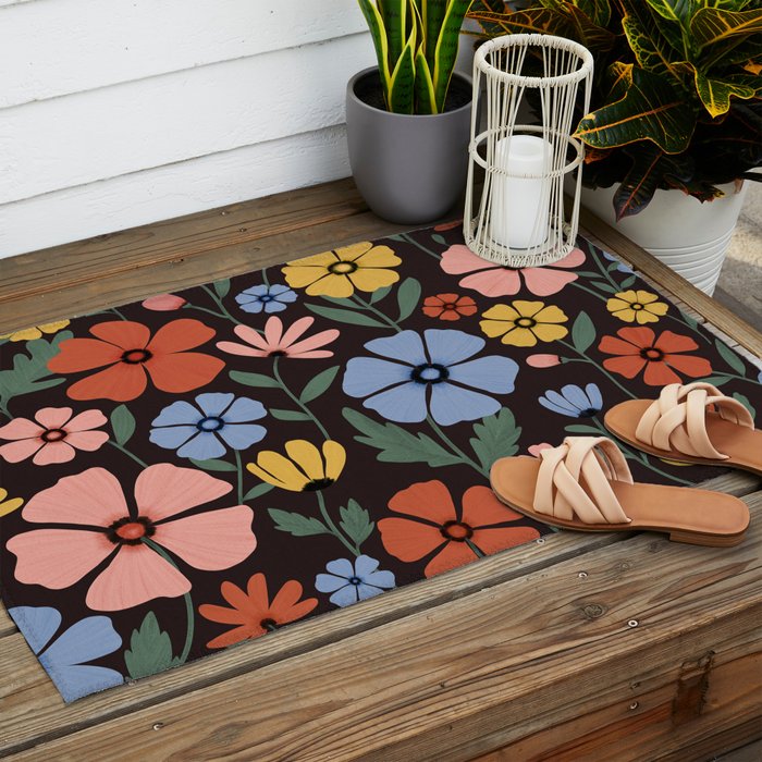 Wildflowers  Outdoor Rug Gallery Image 2