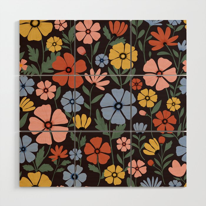 Wildflowers  Wood Wall Art Gallery Image 1