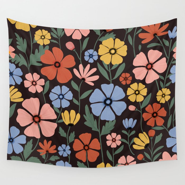 Wildflowers  Wall Tapestry Gallery Image 1