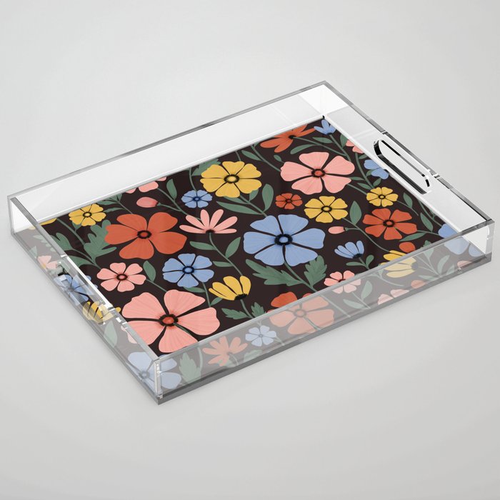 Wildflowers  Acrylic Tray Gallery Image 1