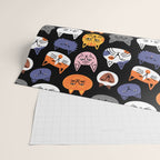 Funny cat animal cartoon art pattern Wrapping Paper Gallery Image 2
