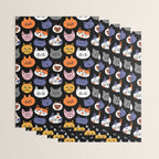 Funny cat animal cartoon art pattern Wrapping Paper Gallery Image 3