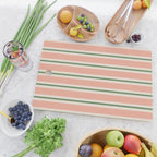 Classic Stripes - peach green Cutting Board Gallery Image 2