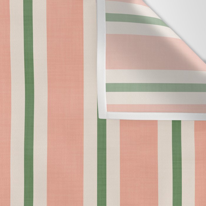 Classic Stripes - peach green Wall Tapestry Gallery Image 3
