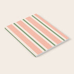 Classic Stripes - peach green Notebook Gallery Image 2