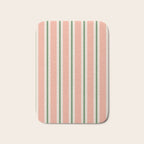 Classic Stripes - peach green Bath Mat Gallery Image 1